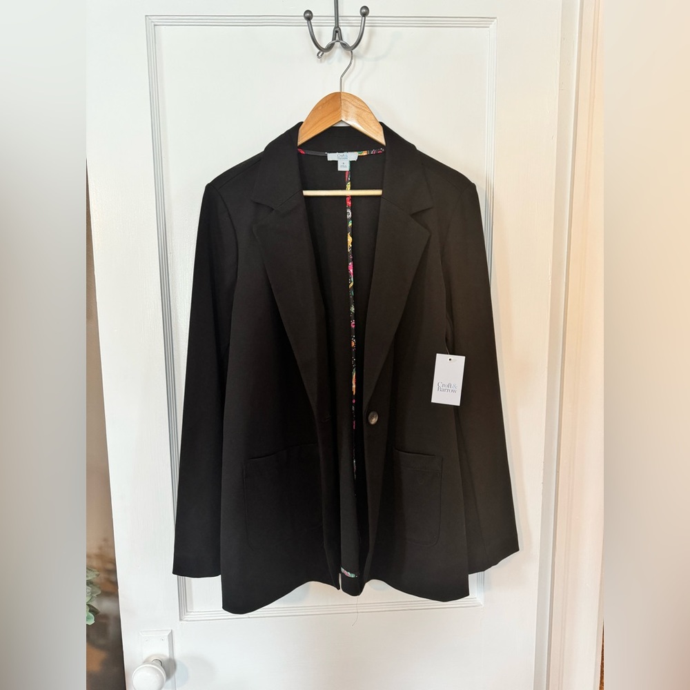 NWT Croft & Barrow Mineral Black Blazer